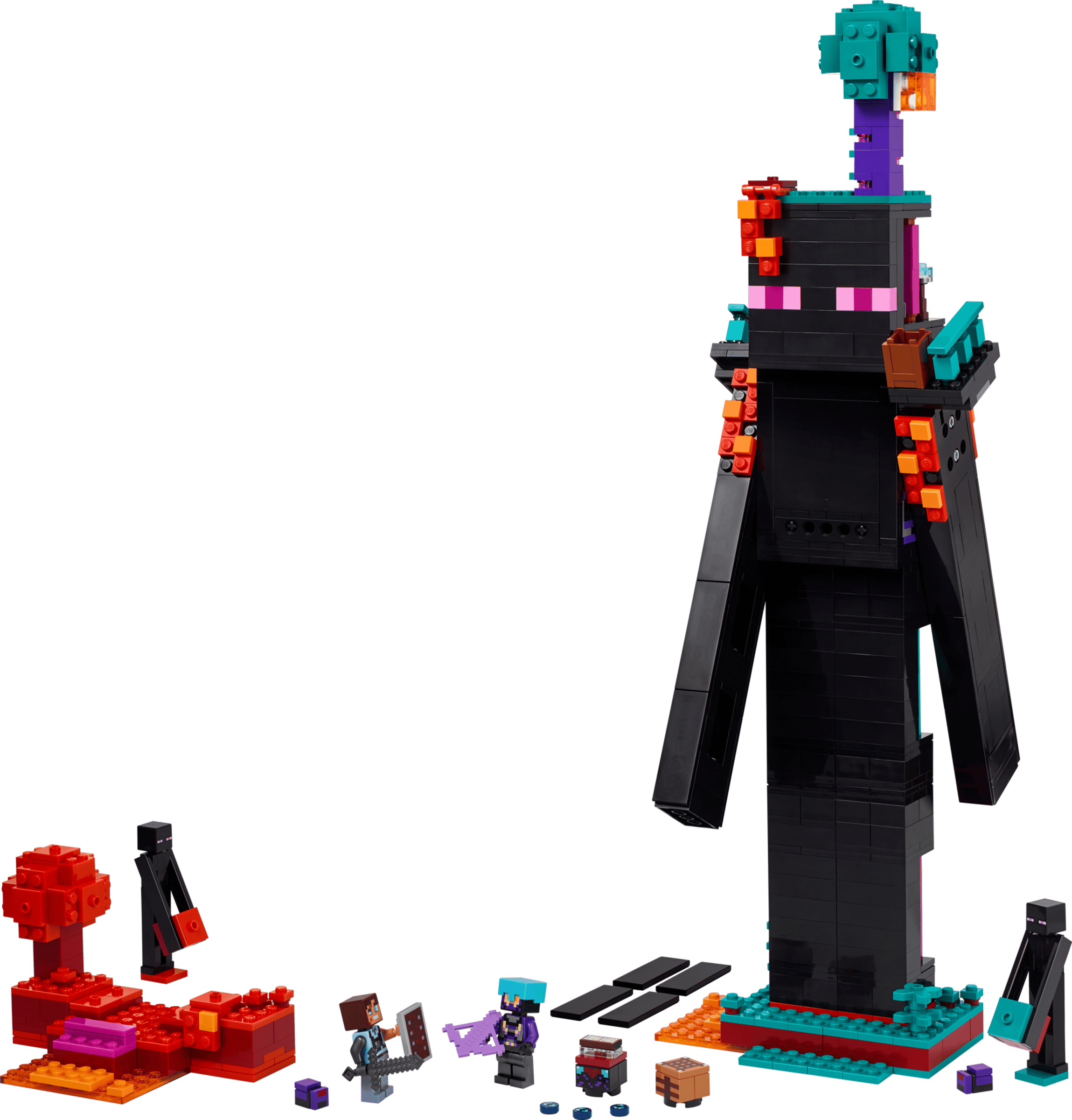 Загальний вигляд вежі та фігурок LEGO 21279