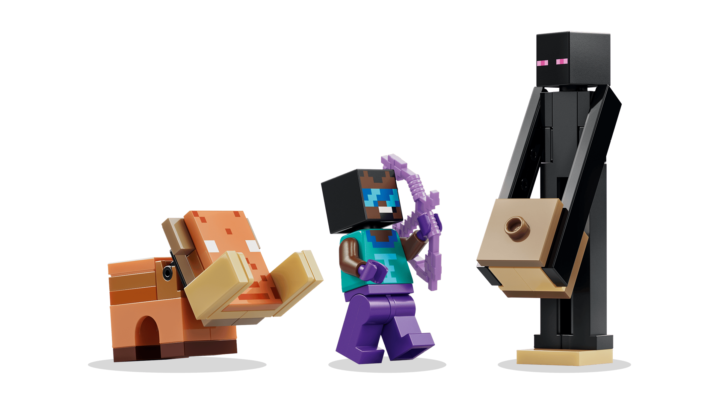 Фронтальний вигляд зібраного набору LEGO Minecraft 21584