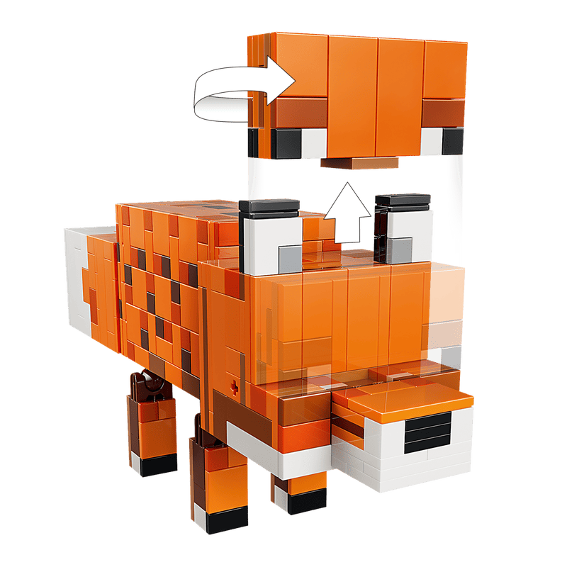 Все детали и габариты коллекционной фигуры LEGO Minecraft 21588