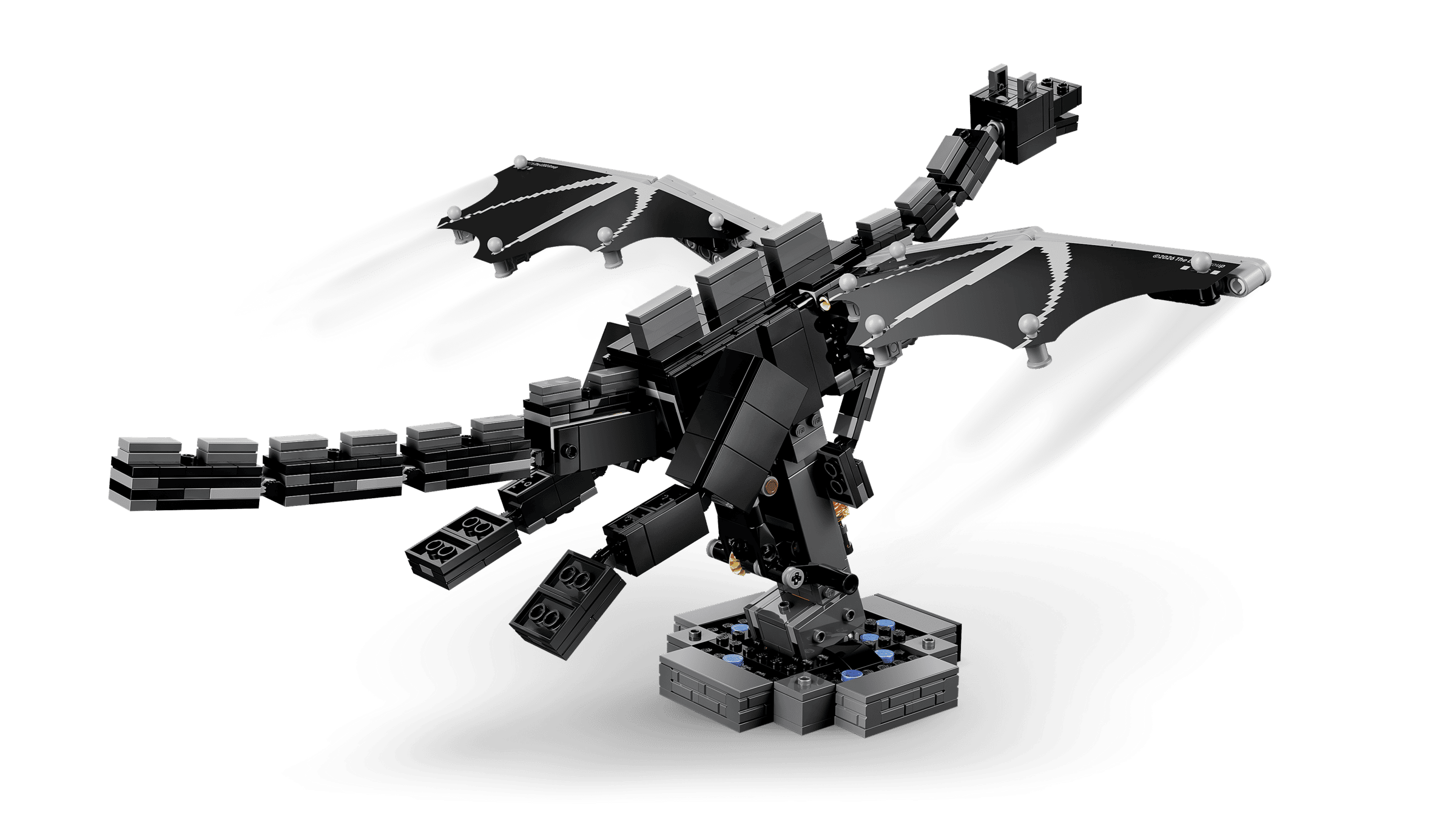 Деталізація голови та шарнірних з'єднань Ендер-Дракона LEGO 21595