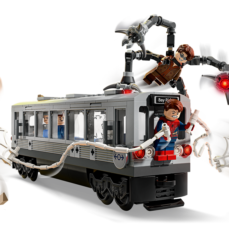 Мініфігурки Людина-Павук, Док Ок, Джеймсон і Мей LEGO Marvel 76321