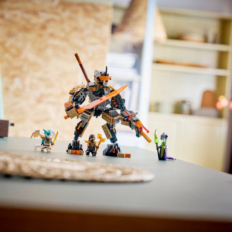LEGO 71854 Ninjago Робот Коула и Дракон Зейн – общий вид в битве