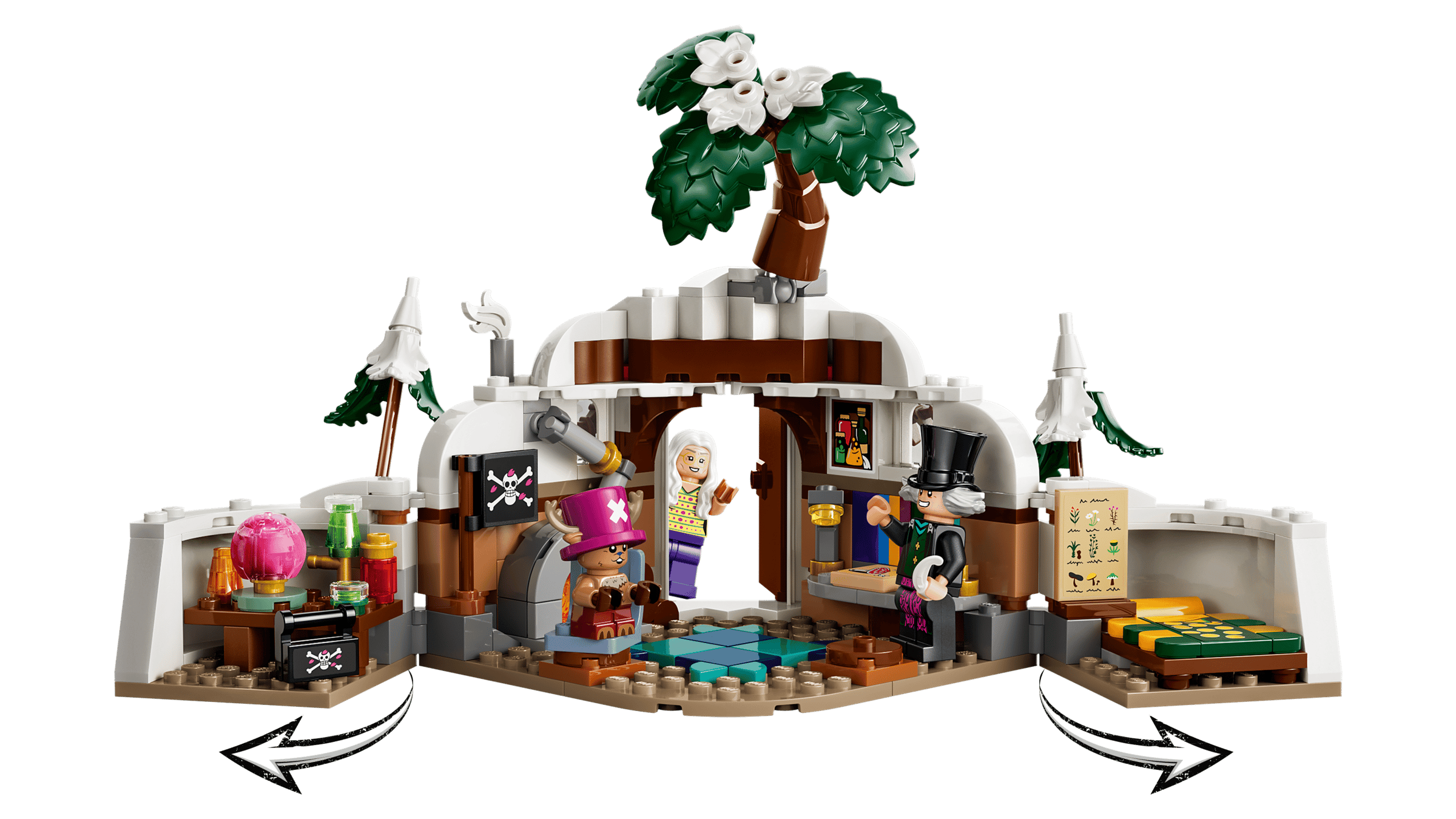Вигляд схованки ззаду та збоку LEGO ONE PIECE 75641