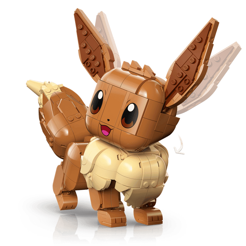 Детализация хвоста и лапок LEGO Eevee 72151