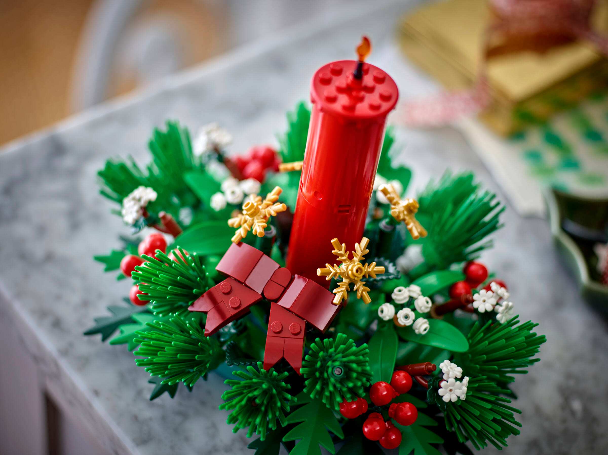 LEGO Seasonal 40743 Украшение для рождественского стола — главный вид композиции