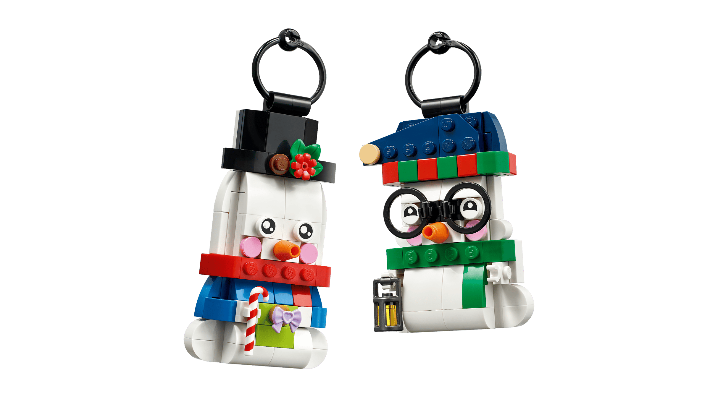 LEGO Seasonal 40812 Прикраси зі сніговиком — головний вигляд двох сніговиків