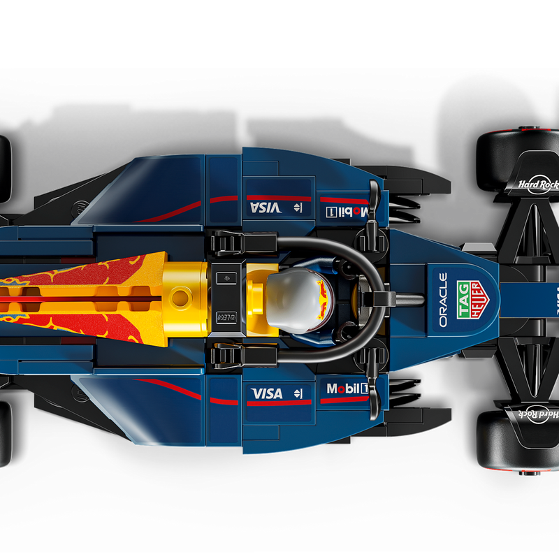 Боковий ракурс LEGO RB20 – аеродинамічні лінії та бокові понтони