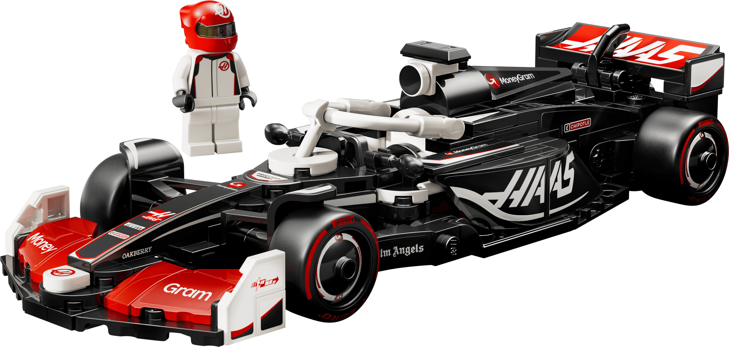 Фронтальный вид болида LEGO Haas VF-24