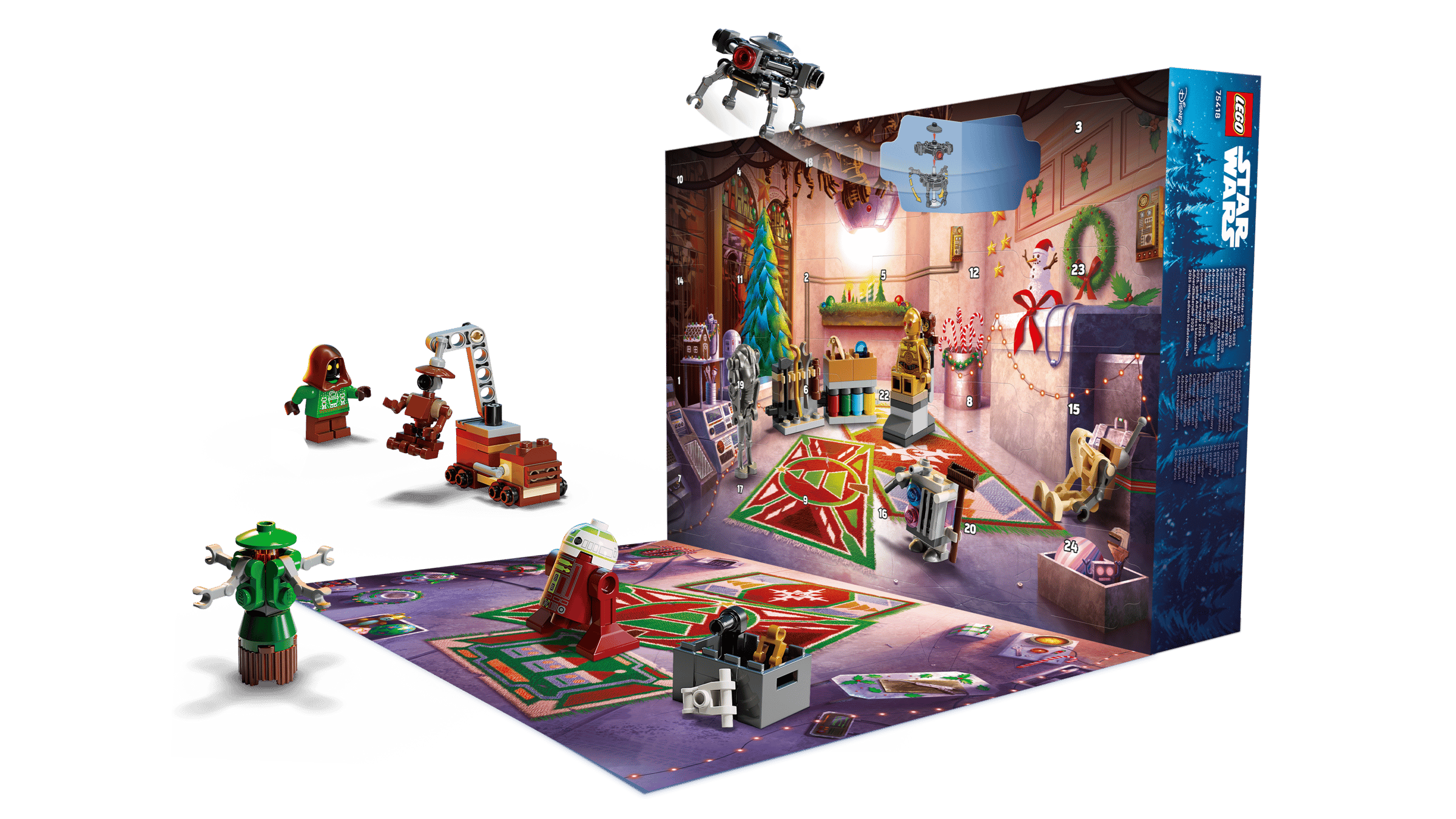 Мини-модели мебели и инструментов мастерской LEGO 75418