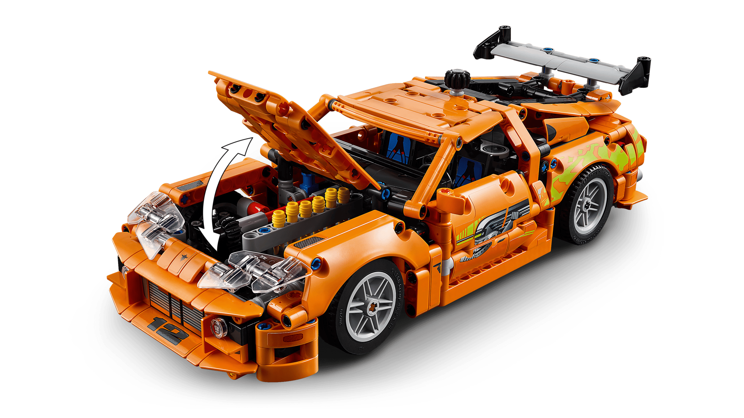 Зібрана модель Toyota Supra MK4 LEGO
