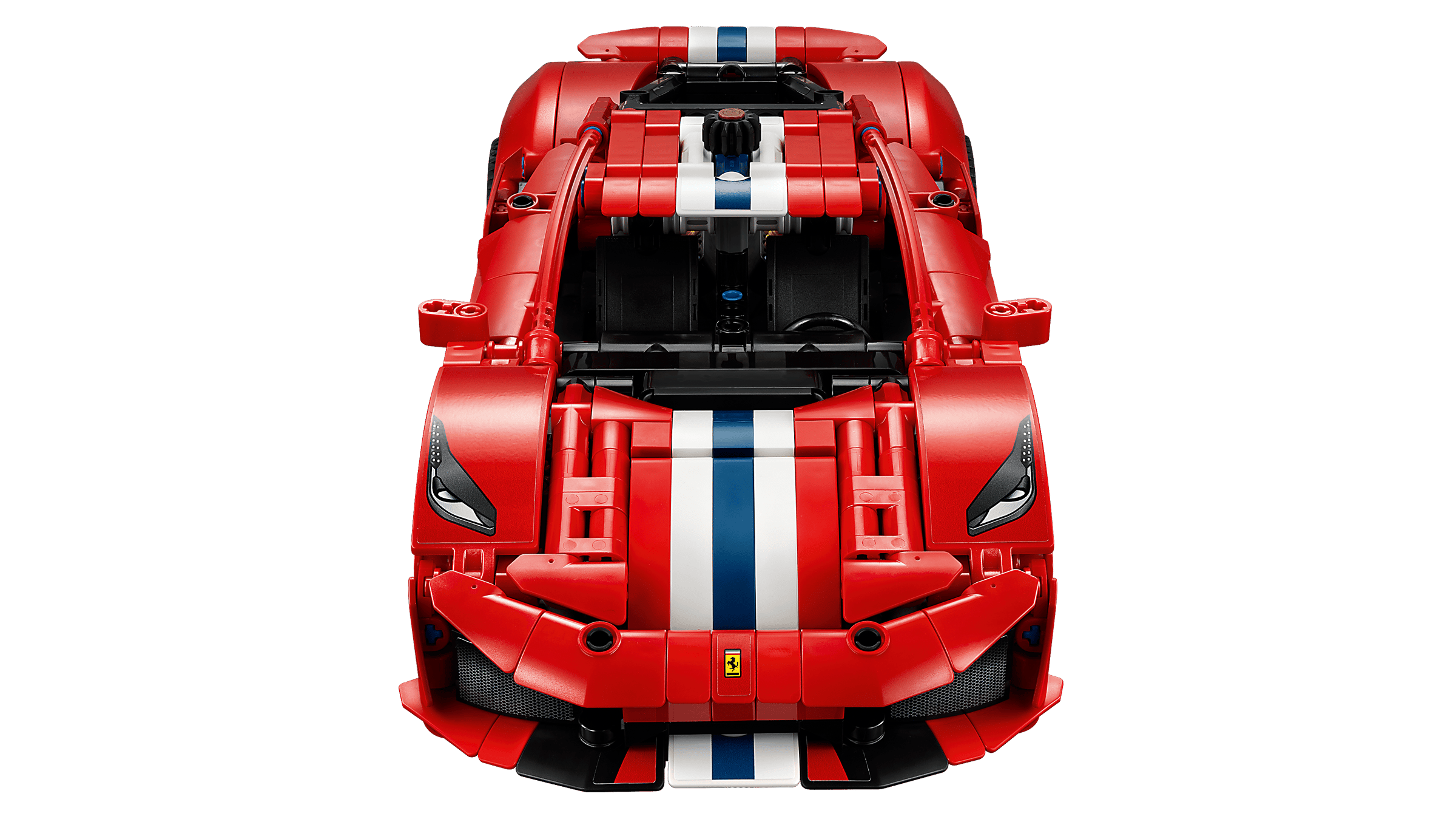 Фронтальний вигляд автомобіля Ferrari 488 Pista LEGO 42235